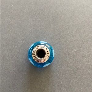 Blue Pandora bracelet heart charm